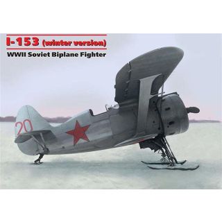I-153 (winter version) WWII Soviet Biplane Fighter 1/48 [ICM]