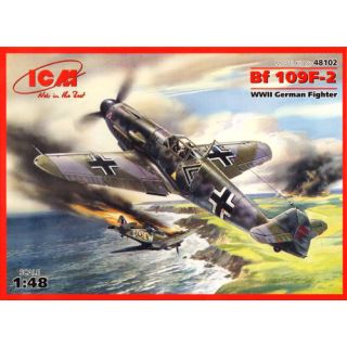 Bf 109F-2 WWII German Fighter 1/48 [ICM]