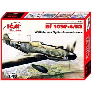 Bf 109 F-4/R3 WWII German Fighter-Reconnaissance Plane 1/48 [ICM]