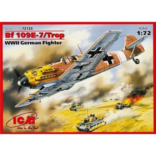 Bf 109 E-7/Trop WWII German Fighter 1/72 [ICM]