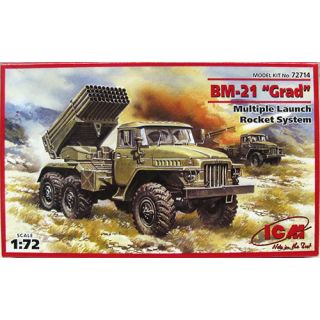 BM-21 "Grad" Multiple Launch Rocket System 1/72 [ICM]
