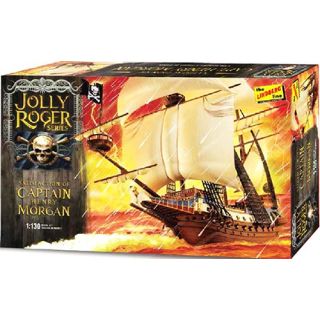 Satisfaction of Captain Henry Morgan - Jolly Roger Pirate Ship 1/130 [Lindberg]