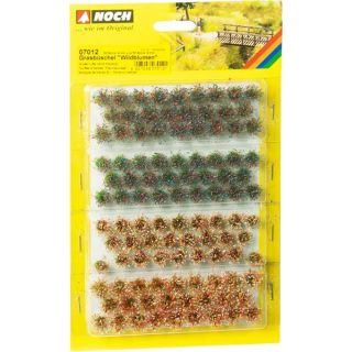 Grass Tufts “Wild Flowers” Multi-coloured Flocked 52 pcs 6 mm + 52 pcs 9 mm
