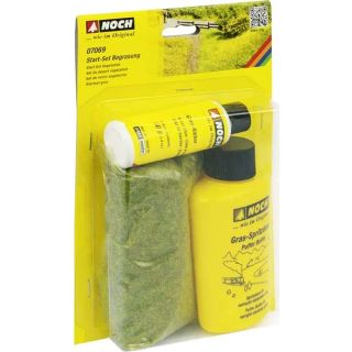 Start Set Vegetation, Puffer Bottle, 40g of Scatter Grass ‘Summer Meadow’ 2.5 mm long, 50g of Grass Glue