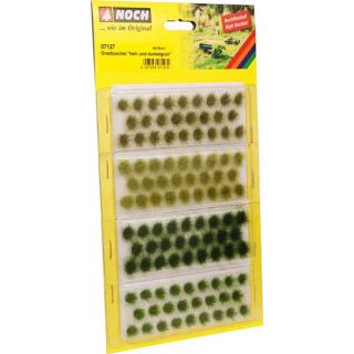 Grass Tufts “Light and dark green”, 104 pieces, 6 mm