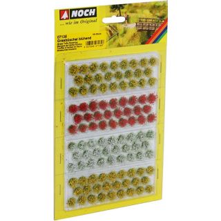 Grass Tufts “Blooming” Yellow, red, white finish, 104 pieces, 6 mm