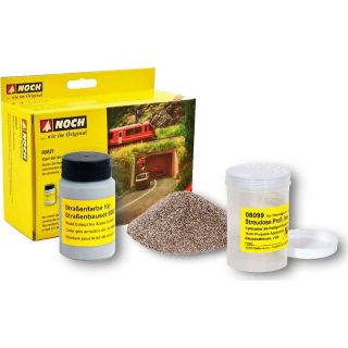 Starter Set Road Construction (250g Structured Powder, Tub, 125ml Grey Road Paint)