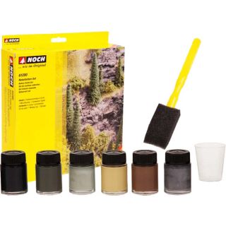 Nature Paints Set (6 colors, cup, sponge)