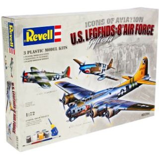 US Legends 8th AF B-17G, P-51B, P-47D Gift-set 1/72 [Revell]