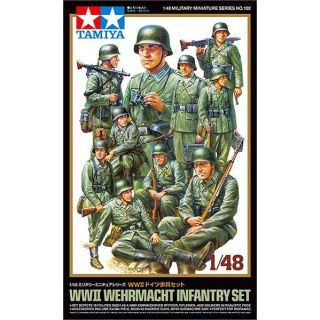 WW II Wehrmacht Infantry Set 1/48 (#102) [Tamiya]