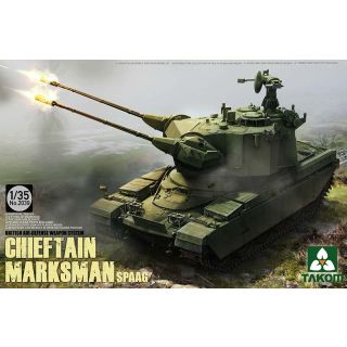 British Air-Defense Weapon System Chieftain Marksman SPAAG 1/35