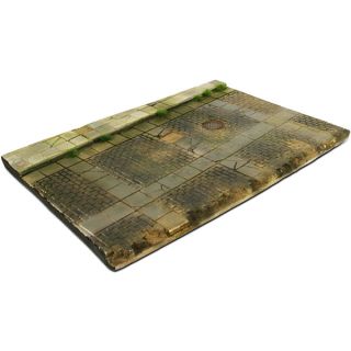Vallejo Diorama Bases 103: Cobblestone street with drain 31x21 cm 1/35
