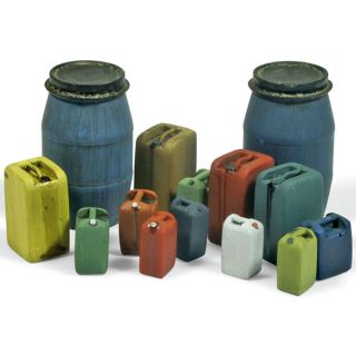 Vallejo Diorama Accessories 211: Assorted Modern Plastic Drums #2 (10 pcs.) 1/35