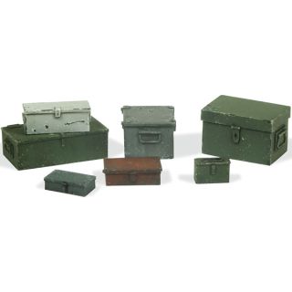 Vallejo Diorama Accessories 223: Universal Metal Cases (7 pcs.) 1/35