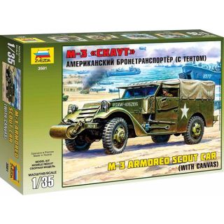 M-3 Armored Scout Car (With Canvas) 1/35 [Zvezda]