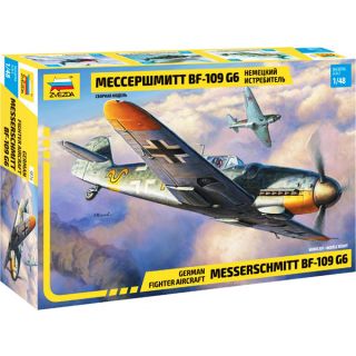 German Fighter Aircraft Messerschmitt Bf-109 G6 1/48 [Zvezda]