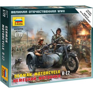 R-12 German Motorcycle 1/72 [Zvezda]