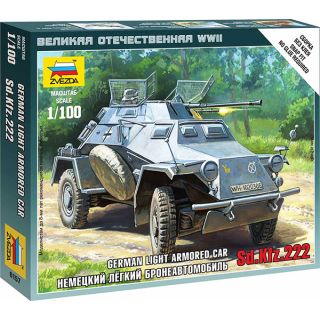 German Light Armored Car Sd.Kfz.222 1/100 [Zvezda]