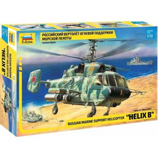 Russian Marine Support Helicopter KA-29 "Helix B" 1/72 [Zvezda]