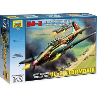 Soviet Armored Attack Aircraft Ilyushin IL-2 Stormovik mod. 1942 1/72 [Zvezda]