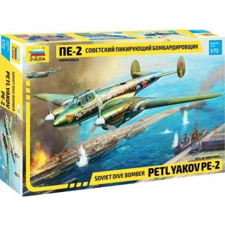 Soviet dive bomber Petlyakov Pe-2 1/72 [Zvezda]