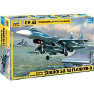 Russian Naval Fighter Sukhoi SU-33 Flanker D 1/72 [Zvezda]