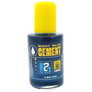 Colle21 Night Blue Medium Density Cement for Ammo MIG - 30ml.