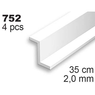 Evergreen 752: Profil Z výšky 2,0 mm (35 cm)(4 ks)