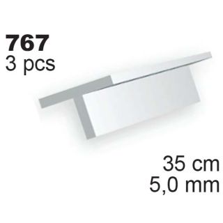 Evergreen 767: Profil T výšky 5,0 mm (35 cm)(3 ks)