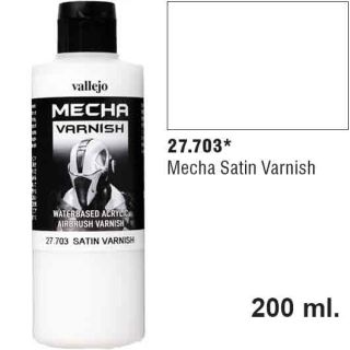 Vallejo Mecha Varnish 703: Satin Varnish 200 ml.