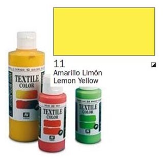 Vallejo Textile Color 011: Lemon Yellow 60 ml.