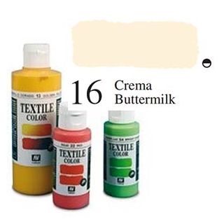 Vallejo Textile Color 016: Cream 60 ml.