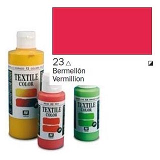 Vallejo Textile Color 023: Vermilion 60 ml.