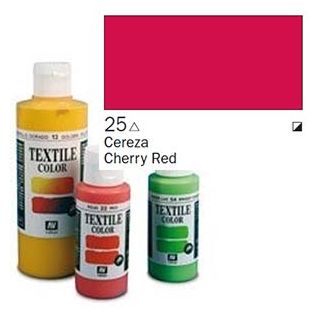 Vallejo Textile Color 025: Cherry Red 60 ml.