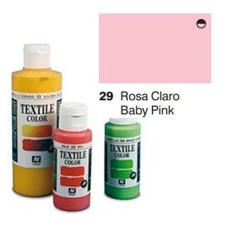 Vallejo Textile Color 029: Baby Pink 60 ml.