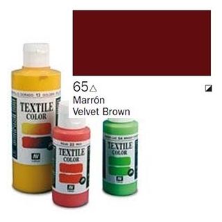 Vallejo Textile Color 065: Dark Brown 60 ml.