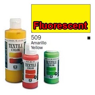 Vallejo Textile Color 509: Fluorescent Yellow 60 ml.