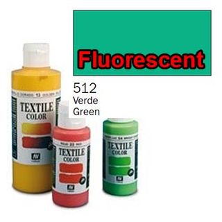 Vallejo Textile Color 512: Fluorescent Green 60 ml.