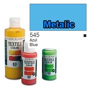 Vallejo Textile Color 545: Metalic Blue 60 ml.
