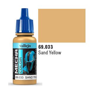 Vallejo Mecha Color 033: Sand Yellow 17 ml.