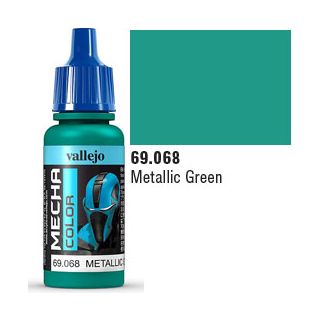 Vallejo Mecha Color 068: Metallic Green 17 ml.