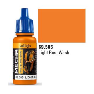 Vallejo Mecha Weathering 505: Light Rust Wash 17 ml.