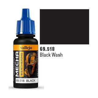 Vallejo Mecha Weathering 518: Black Wash 17 ml.