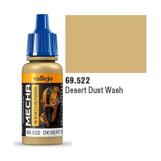 Vallejo Mecha Weathering 522: Desert Dust Wash 17 ml.