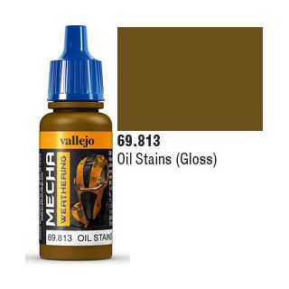 Vallejo Mecha Weathering 813: Oil Stains (Gloss) 17 ml.