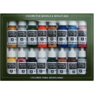 Vallejo Model Color Set 101: Folkstone Basics (16 colors)