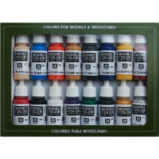 Vallejo Model Color Set 110: Napoleonic Colors (16 colors)