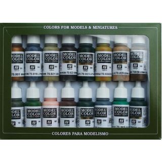 Vallejo Model Color Set 114: WWII German Camouflage (16 colors)
