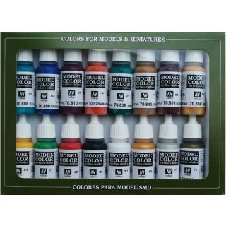 Vallejo Model Color Set 142: Medieval Colors (16 colors)