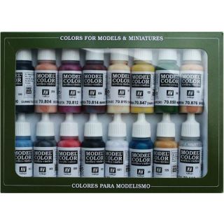 Vallejo Model Color Set 145: Native Americans (16 colors)